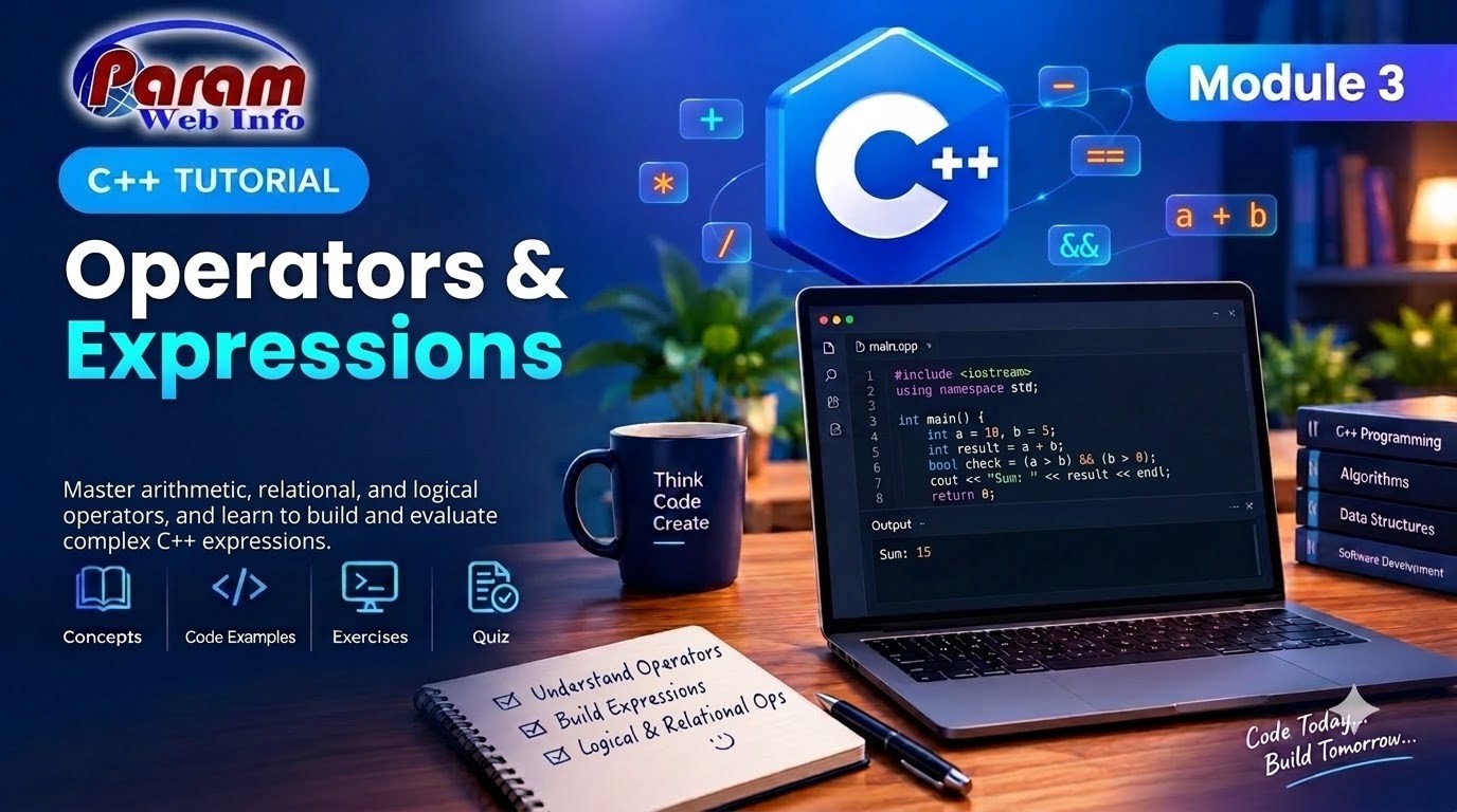 What is Operators and Expressions in C++